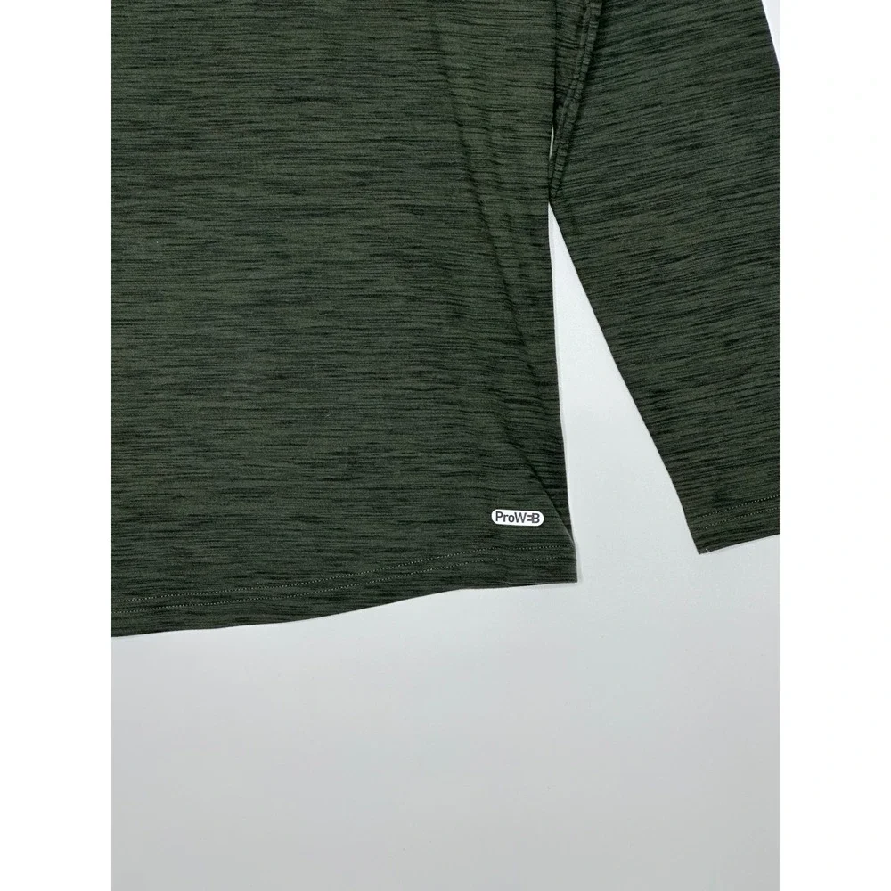 Spyder Active Pullover Hoodie Long‎ Sleeve Athletic Green Heathered Mens Medium